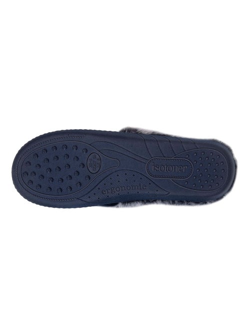 Zapatillas chinelas suela ergonómica confort, terciopelo mujer Isotoner - Kiabi