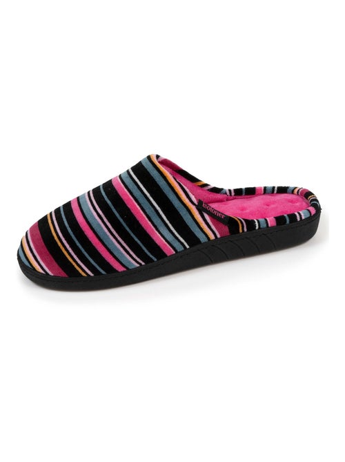 Zapatillas chinelas suela ergonómica confort, terciopelo mujer Isotoner - Kiabi