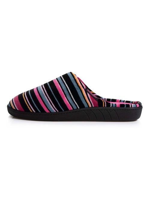 Zapatillas chinelas suela ergonómica confort, terciopelo mujer Isotoner - Kiabi