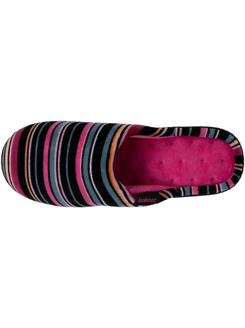 Zapatillas chinelas suela ergonómica confort, terciopelo mujer - Kiabi
