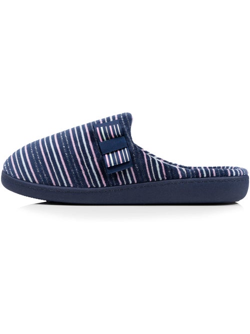 Zapatillas chinelas suela ergonómica de terciopelo mujer Isotoner - Kiabi