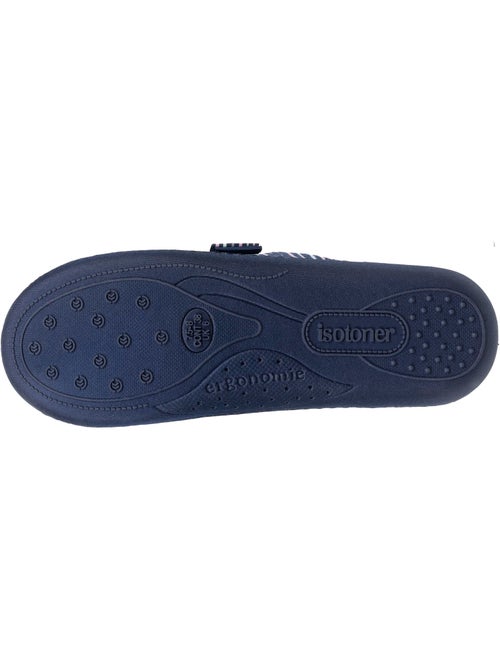 Zapatillas chinelas suela ergonómica de terciopelo mujer Isotoner - Kiabi