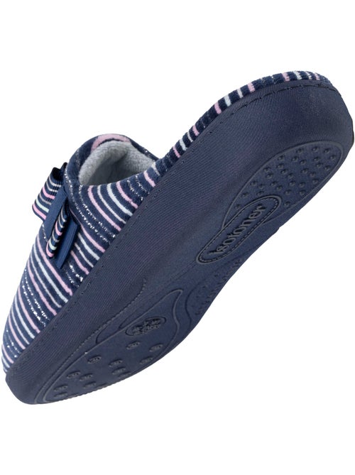 Zapatillas chinelas suela ergonómica de terciopelo mujer Isotoner - Kiabi