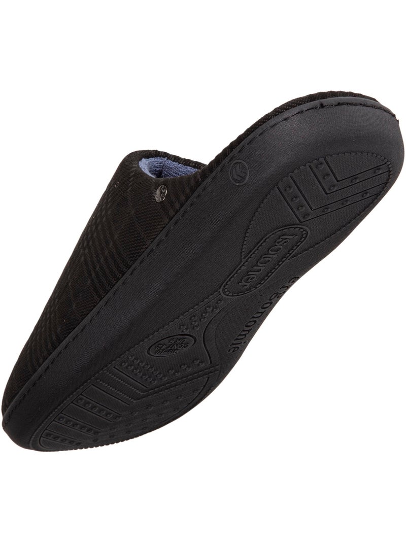 Zapatillas chinelas suela muy cómoda hombre isotoner Negro Marrón - Kiabi