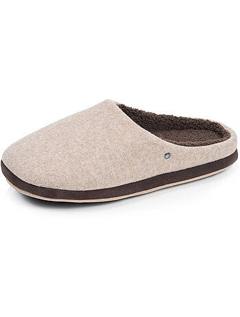 Zapatillas chinelas suela polar, cálida y cómoda hombre isotoner