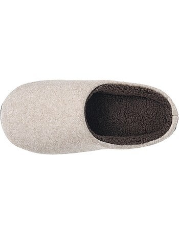 Zapatillas chinelas suela polar, cálida y cómoda hombre isotoner