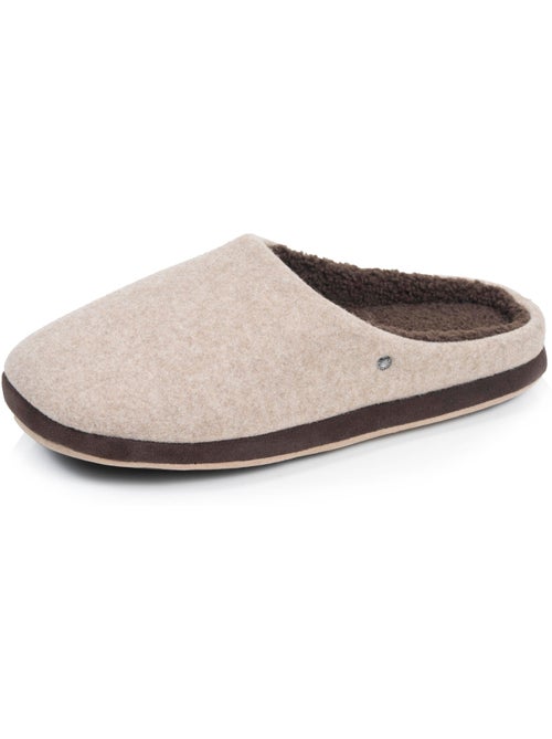 Zapatillas chinelas suela polar, cálida y cómoda hombre isotoner - Kiabi