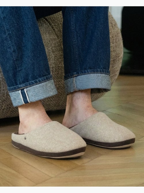 Zapatillas chinelas suela polar, cálida y cómoda hombre isotoner - Kiabi