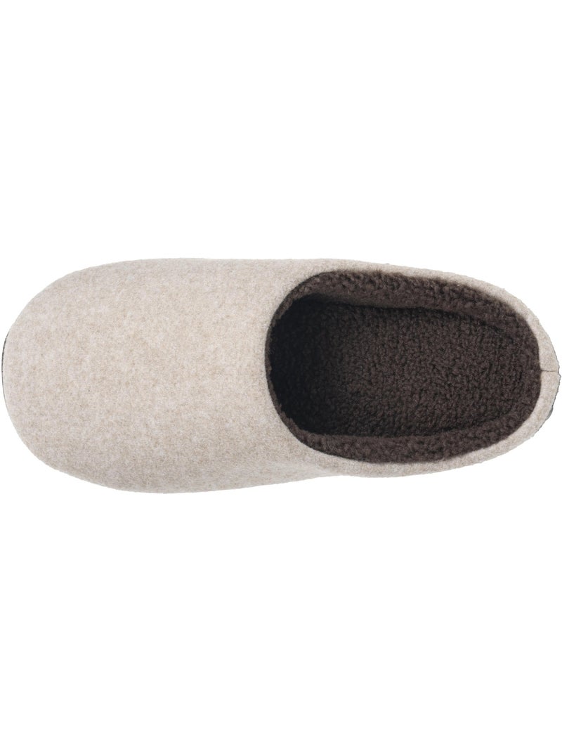 Zapatillas chinelas suela polar, cálida y cómoda hombre isotoner Beige - Kiabi