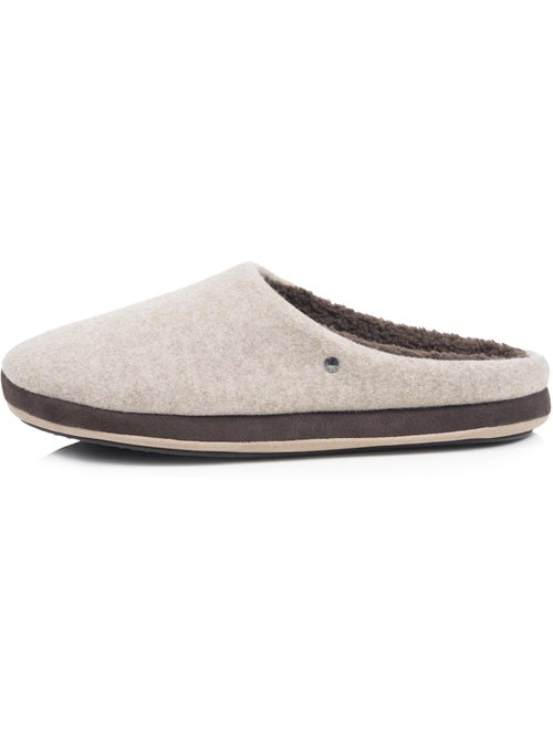 Zapatillas chinelas suela polar, cálida y cómoda hombre isotoner - Kiabi