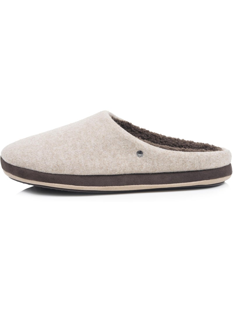 Zapatillas chinelas suela polar, cálida y cómoda hombre isotoner Beige - Kiabi