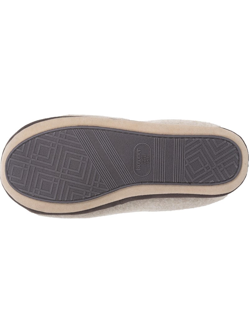 Zapatillas chinelas suela polar, cálida y cómoda hombre isotoner Beige - Kiabi