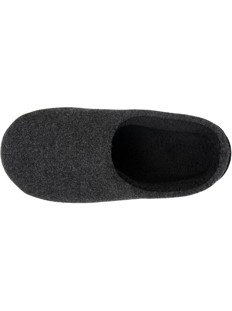 Zapatillas chinelas suela polar, cálida y cómoda hombre isotoner Negro - Kiabi