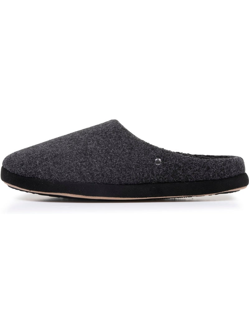 Zapatillas chinelas suela polar, cálida y cómoda hombre isotoner Negro - Kiabi