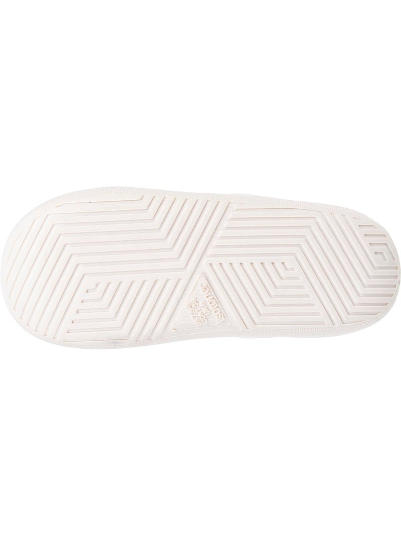 Zapatillas chinelas suelas bloup de terciopelo y malla mujer Isotoner Marfil - Kiabi