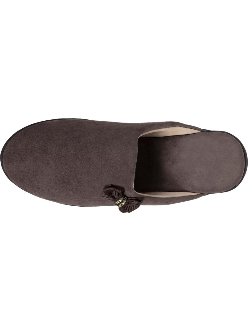 Zapatillas chinelas tacón pequeño de 4,5 cm mujer isotoner Taupe - Kiabi