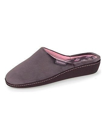 Zapatillas chinelas tacón ultra suave y ultra cómodo de 4 cm mujer Isotoner