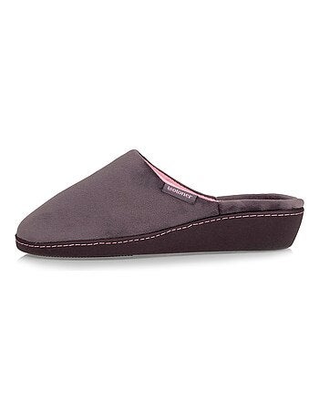 Zapatillas chinelas tacón ultra suave y ultra cómodo de 4 cm mujer Isotoner