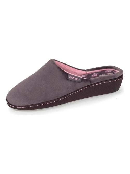 Zapatillas chinelas tacón ultra suave y ultra cómodo de 4 cm mujer Isotoner - Kiabi