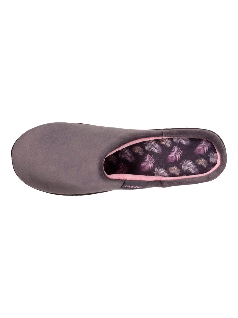 Zapatillas chinelas tacón ultra suave y ultra cómodo de 4 cm mujer Isotoner Gris oscuro - Kiabi