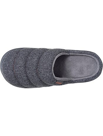 Zapatillas chinelas tela de fieltro, suela «bloup» extra hombre isotoner