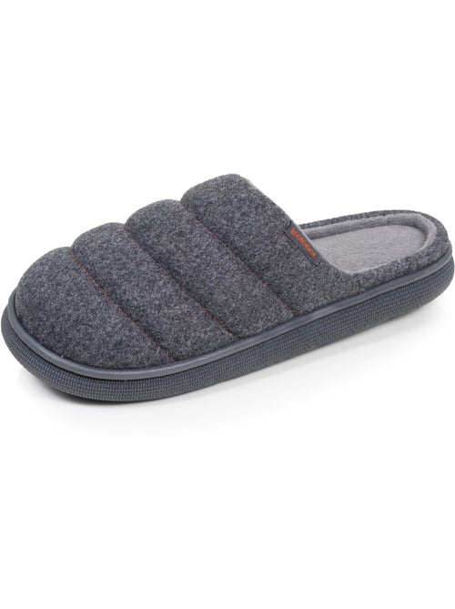 Zapatillas chinelas tela de fieltro, suela «bloup» extra hombre isotoner - Kiabi