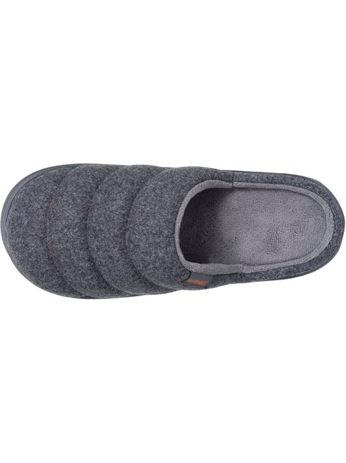 Zapatillas chinelas tela de fieltro, suela «bloup» extra hombre isotoner - Kiabi