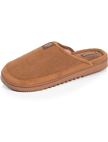 Zapatillas chinelas terciopelo cálido, suela cómoda con hombre Isotoner