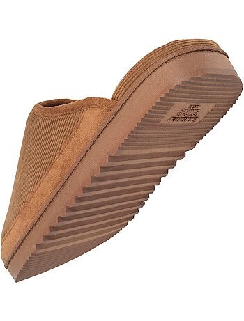 Zapatillas chinelas terciopelo cálido, suela cómoda con hombre Isotoner