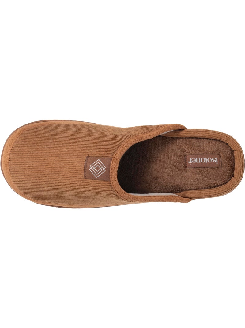 Zapatillas chinelas terciopelo cálido, suela cómoda con hombre Isotoner Camel - Kiabi