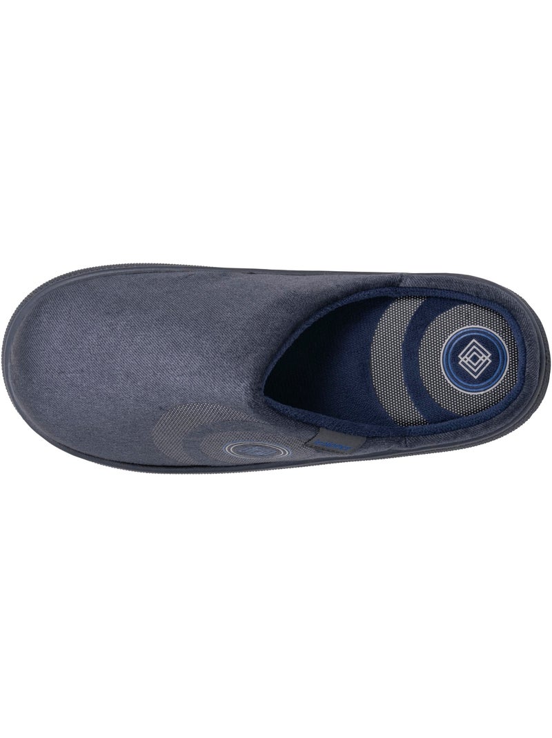 Zapatillas chinelas terciopelo, suela «bloup», confort extra hombre isotoner Azul marino - Kiabi