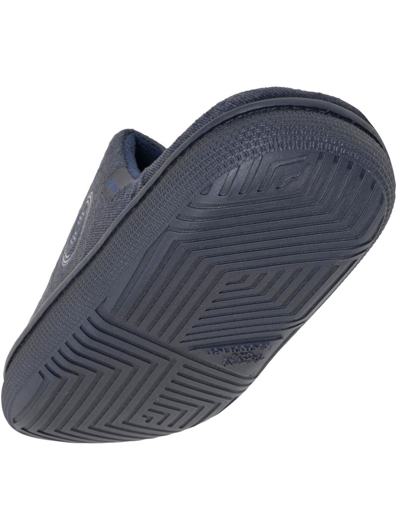 Zapatillas chinelas terciopelo, suela «bloup», confort extra hombre isotoner Azul marino - Kiabi