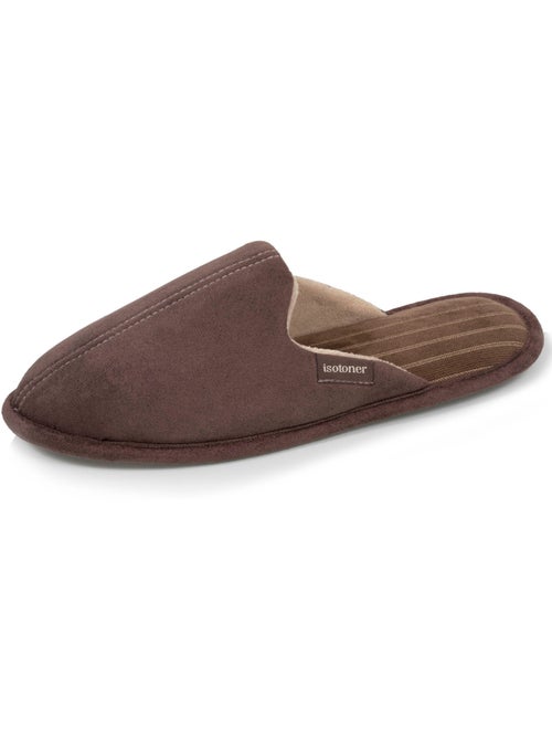 Zapatillas chinelas terciopelo, suela ergonómica, espuma hombre - Kiabi Zapatillas chinelas terciopelo, suela ergonómica, espuma hombre - Kiabi