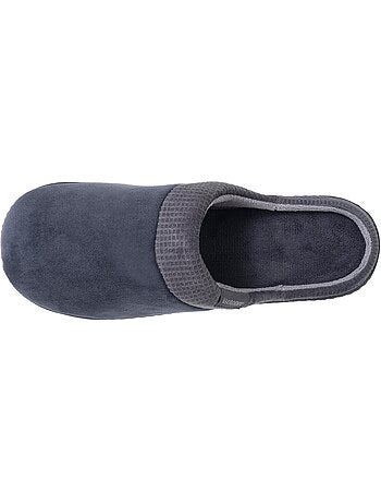 Zapatillas chinelas terciopelo, suela ergonómica, sujeción hombre isotoner