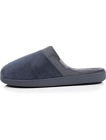 Zapatillas chinelas terciopelo, suela ergonómica, sujeción hombre isotoner