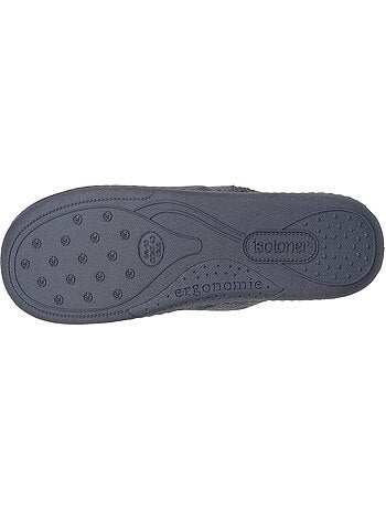 Zapatillas chinelas terciopelo, suela ergonómica, sujeción hombre isotoner