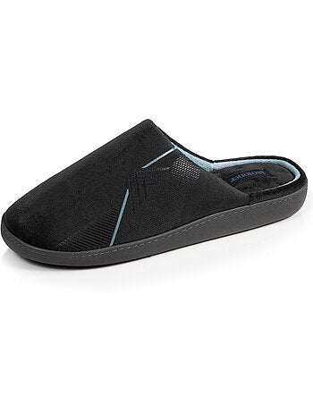 Zapatillas chinelas terciopelo, suela ergonómica, sujeción hombre isotoner