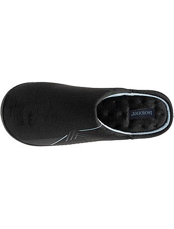 Zapatillas chinelas terciopelo, suela ergonómica, sujeción hombre isotoner