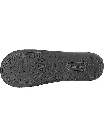 Zapatillas chinelas terciopelo, suela ergonómica, sujeción hombre isotoner