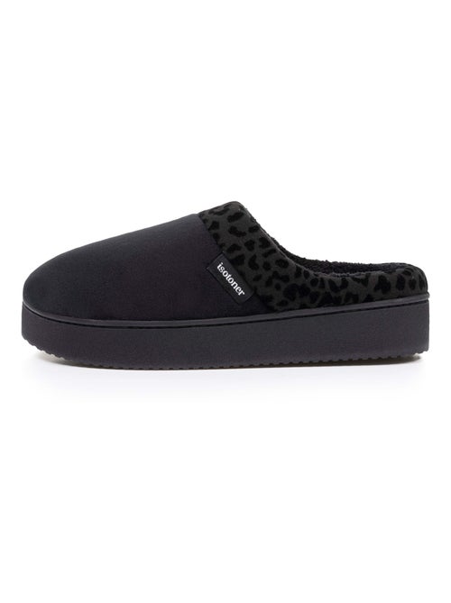 Zapatillas chinelas terciopelo ultra suave, cuñas mujer Isotoner - Kiabi