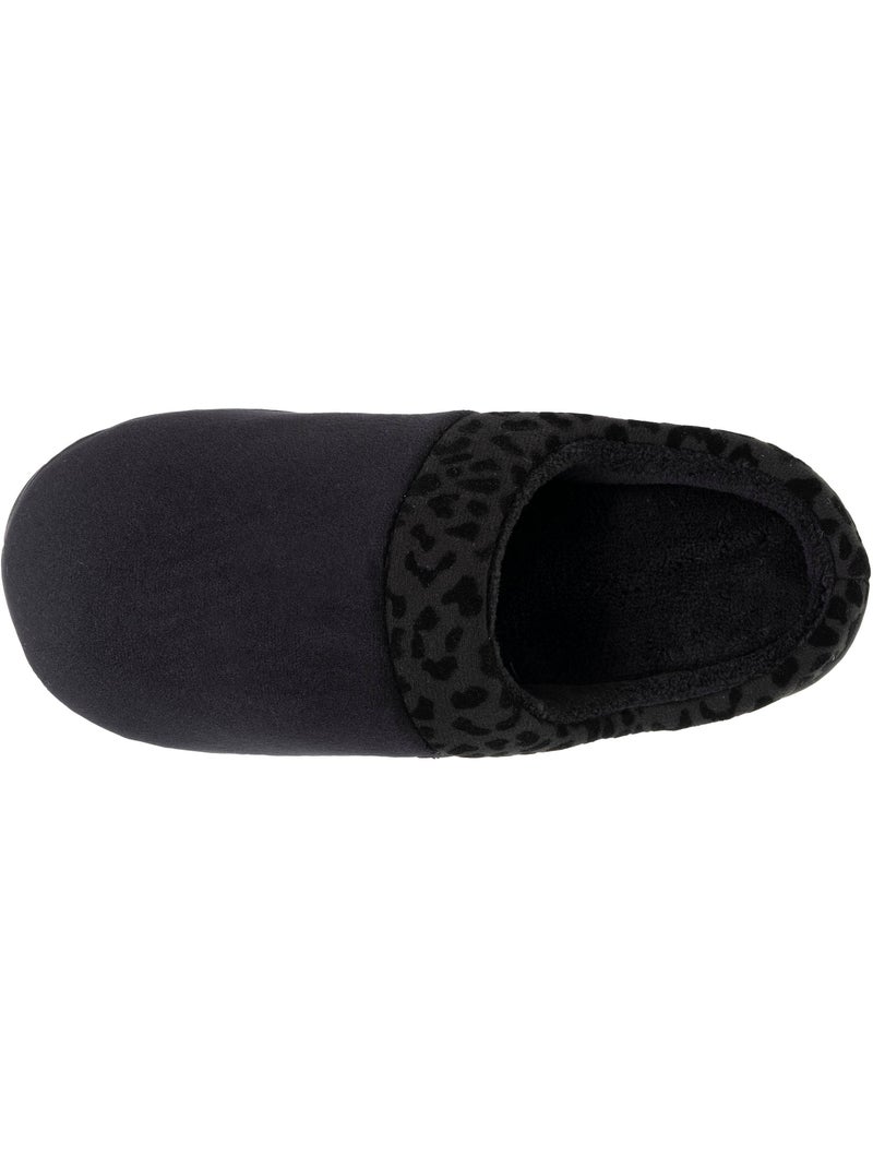 Zapatillas chinelas terciopelo ultra suave, cuñas mujer Negro - Kiabi