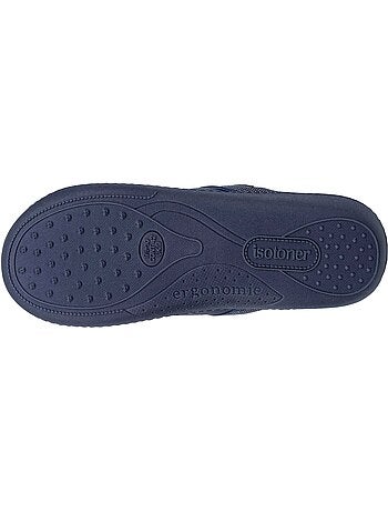 Zapatillas chinelas terciopelo ultra suave, soporte hombre Isotoner