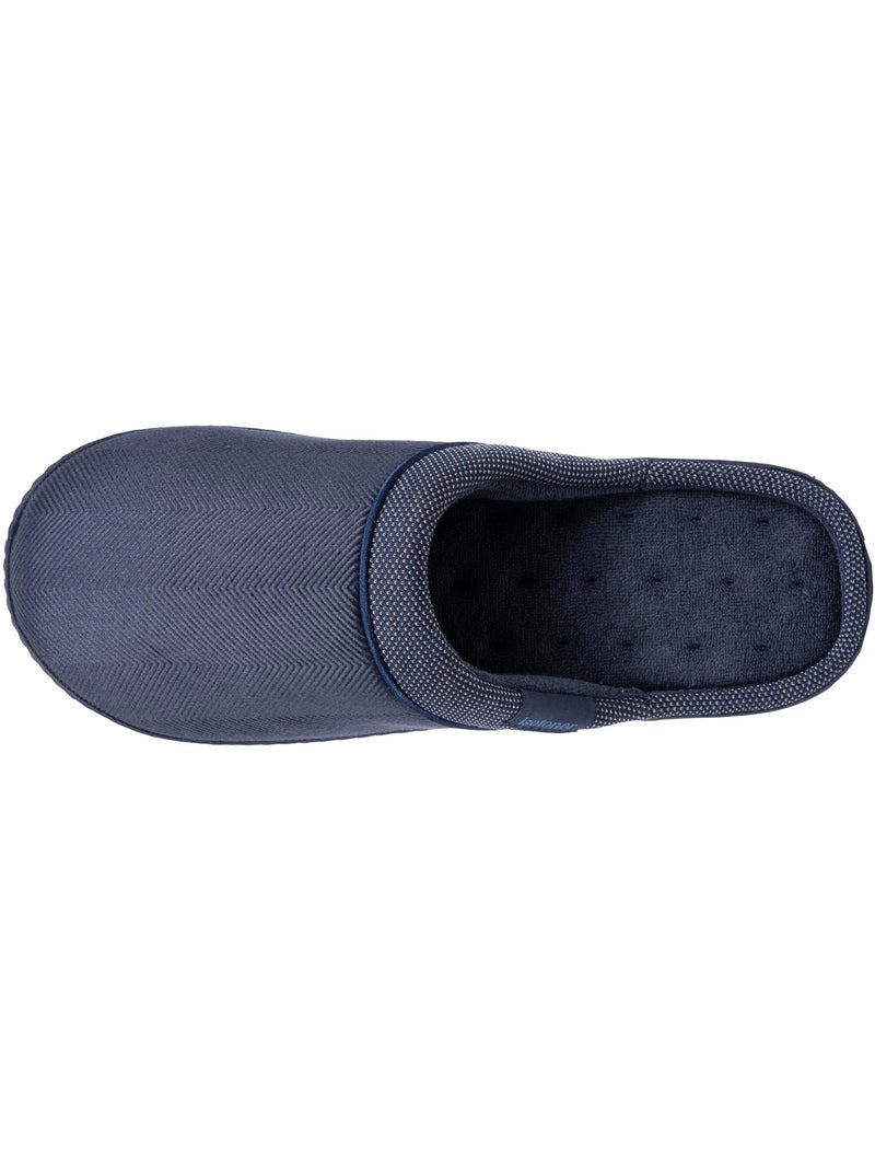 Zapatillas chinelas terciopelo ultra suave, soporte hombre Isotoner Azul marino - Kiabi