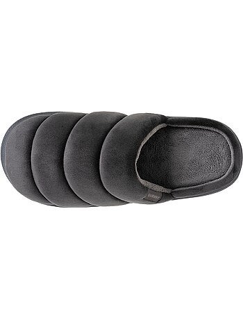 Zapatillas chinelas terciopelo ultra suave, suela bloup hombre Isotoner
