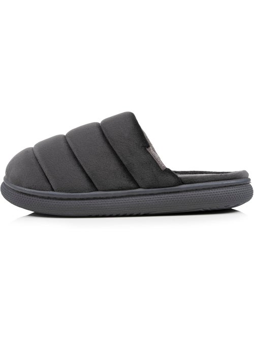 Zapatillas chinelas terciopelo ultra suave, suela bloup hombre Isotoner - Kiabi