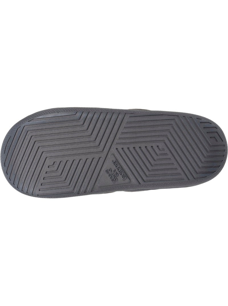 Zapatillas chinelas terciopelo ultra suave, suela bloup hombre Isotoner Gris - Kiabi