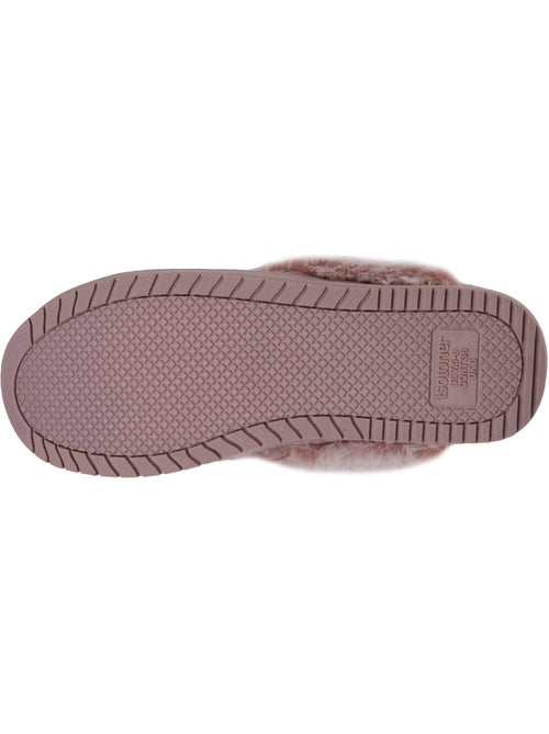 Zapatillas chinelas terciopelo ultra suave, tacón de 3,7 cm mujer - Kiabi Zapatillas chinelas terciopelo ultra suave, tacón de 3,7 cm mujer - Kiabi