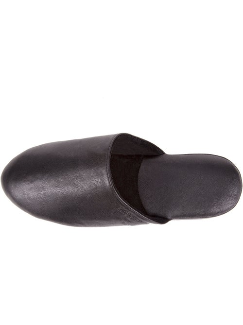 Zapatillas chinelas todo cuero, suela confort hombre isotoner - Kiabi