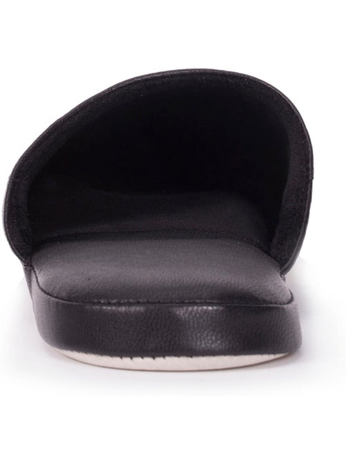 Zapatillas chinelas todo cuero, suela confort hombre isotoner - Kiabi