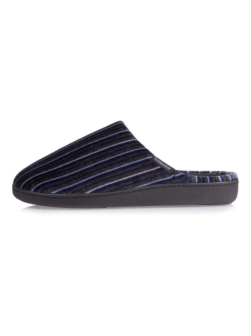Zapatillas chinelas ultracómoda, con suela con memoria de hombre Isotoner Gris azul - Kiabi